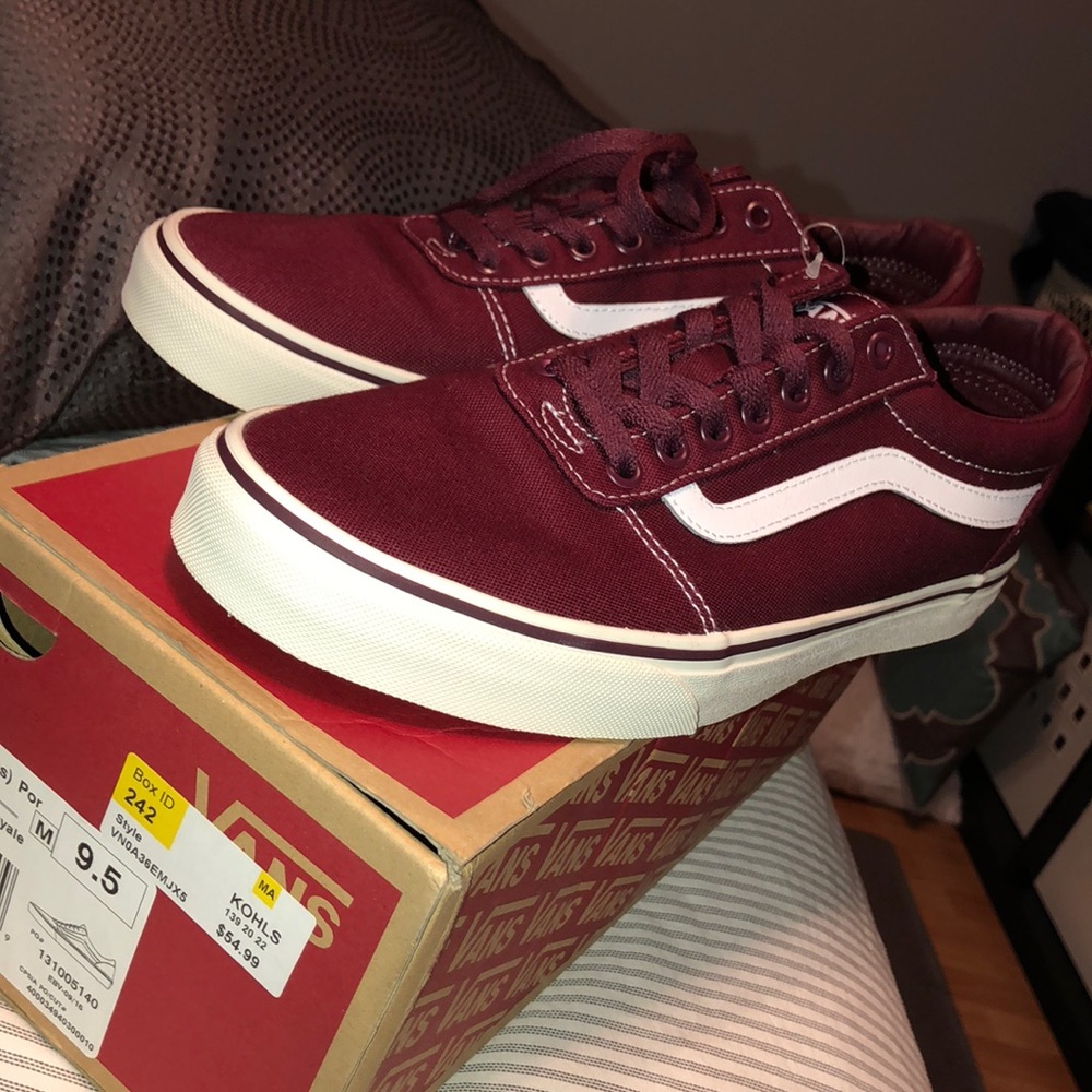 Maroon Classic Vans